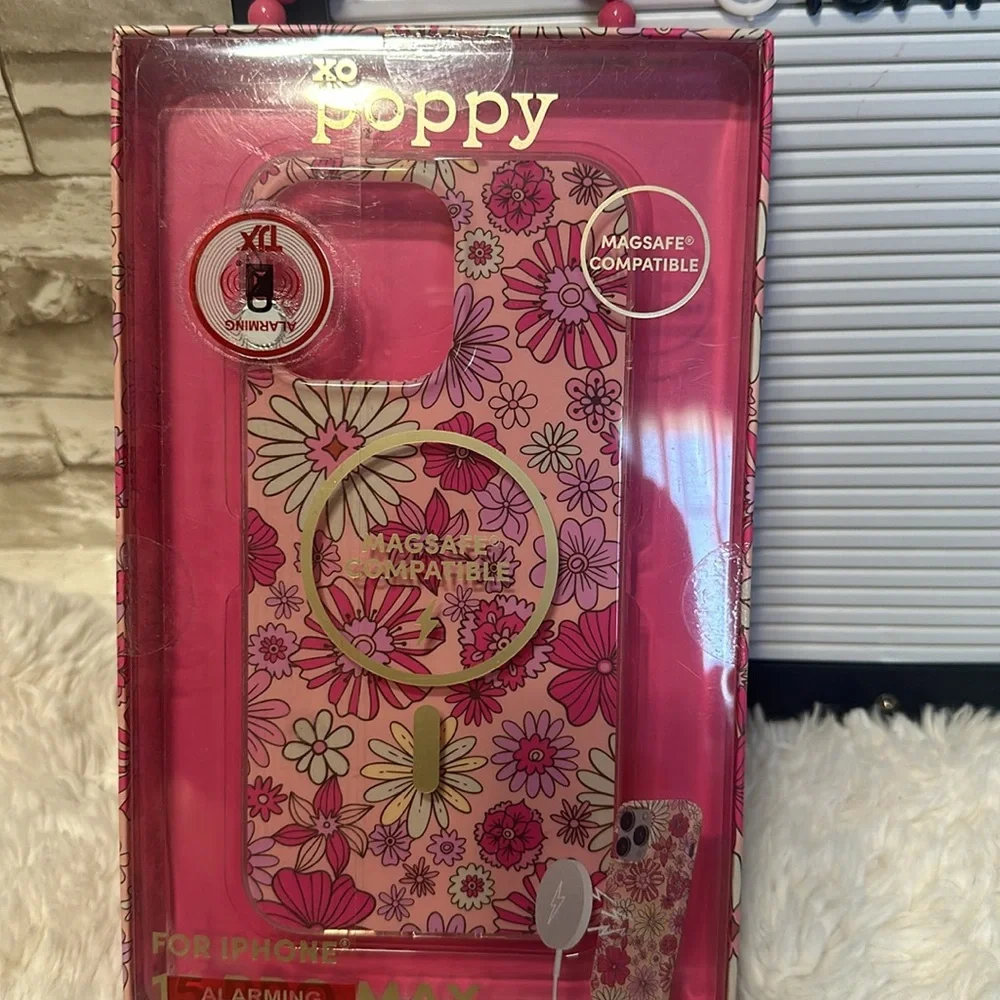 XO POPPY IPhone case 15 PRO MAX
